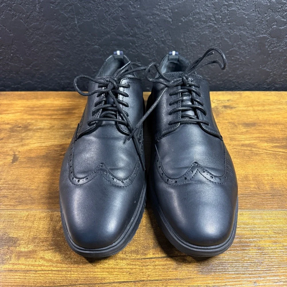 Cole Haan Grand Wingtip C36938 Black Leather Oxford Mens 13M